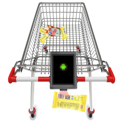 Vérificateur de panier de supermarché Bimi avec scanner 1D/2D intégré et écran de 7 pouces