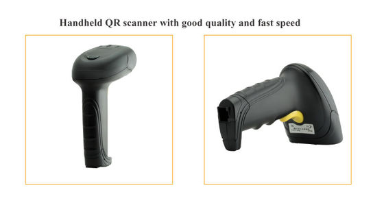 Protégez le scanner de codes à barres 2D portatif filaire IP45 avec lecteur de code d'ordinateur filaire 32 bits CPU