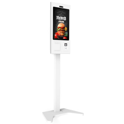 Kiosque de paiement en libre-service avec imprimante thermique et scanner à écran tactile