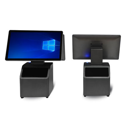 15Système POS à écran tactile de 6' avec scanner 1D/2D intégré en noir ou blanc