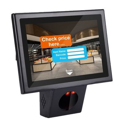 Supermarché 10.1 pouces Vérificateur d'écran tactile avec scanner de code-barres intégré et SSD 16G