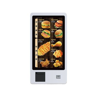 Kiosque à écran tactile auto-service de 32 pouces avec imprimante QR Scanner de code à barres
