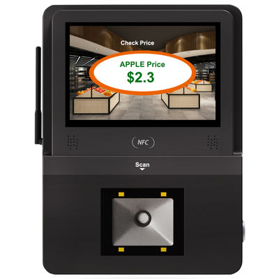 Logo personnalisé vérificateur de supermarché 5 pouces Android OS POE écran tactile Kiosque d'auto-vérification