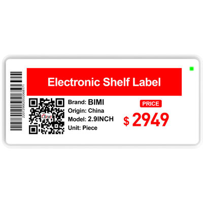 Étagère électronique de supermarché E-papier Eink à trois couleurs Affichage gratuit SDK inclus