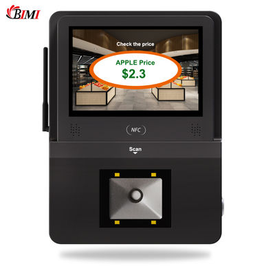 Scan rapide 5 pouces Android OS POE Écran tactile Kiosque d'auto-vérification pour le point de vente du supermarché