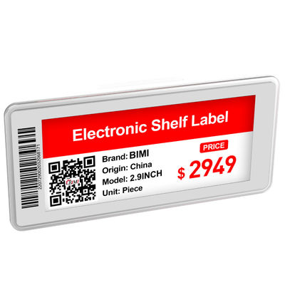 Étagère électronique de supermarché E-papier Eink à trois couleurs Affichage gratuit SDK inclus