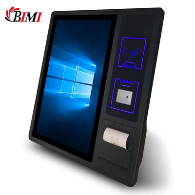 Bimi écran tactile de 21,5 pouces kiosque de libre-service 4G lecteur de carte RAM 80mm imprimante de reçus thermiques