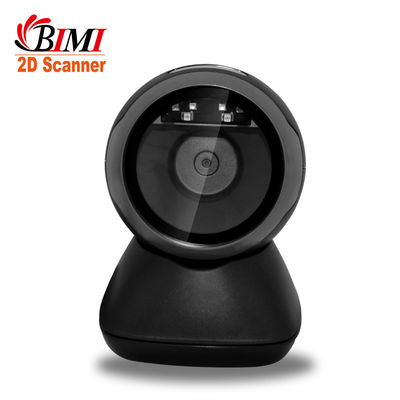 Scanner de codes à barres de bureau filaire avancé 1D / 2D Reader avec 2M PC ABS à câble droit