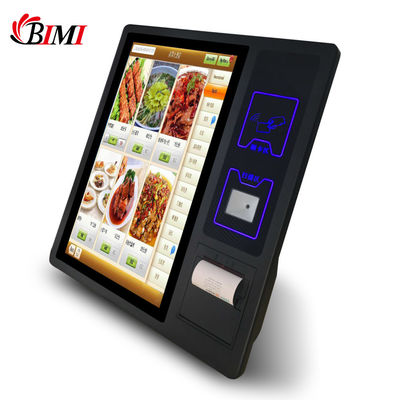 Bimi écran tactile de 21,5 pouces kiosque de libre-service 4G lecteur de carte RAM 80mm imprimante de reçus thermiques