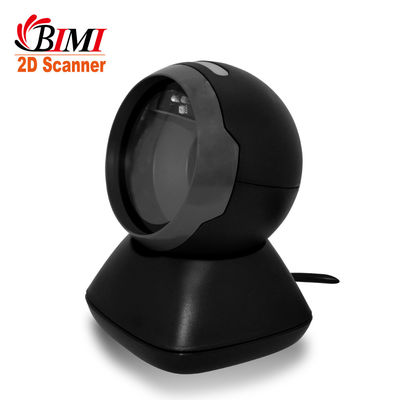 Scanner de codes à barres de bureau filaire avancé 1D / 2D Reader avec 2M PC ABS à câble droit