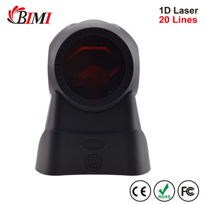 Scanner de codes à barres portable 1D avec lecteur de codes à barres laser à 20 lignes