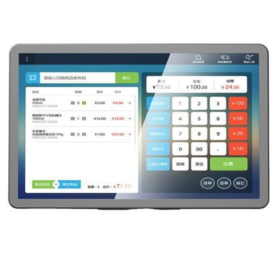 Scanner de code à barres intégré 10.1 pouces Écran tactile POS Système Android pour magasin de supermarché
