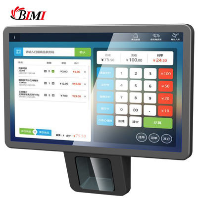 Scanner de code à barres intégré 10.1 pouces Écran tactile POS Système Android pour magasin de supermarché