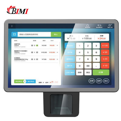 Android POS tactile avec scanner laser intégré pour la caisse du supermarché