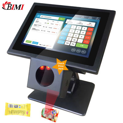Supermarché magasin 10,1 pouces Android 7.1 Système SSD 8G écran tactile POS avec scanner de code à barres Bimi