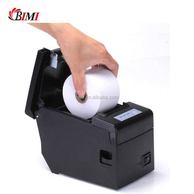 Imprimante de reçus thermiques Bimi compacte de 58 mm POS avec adaptateur intégré en noir et blanc