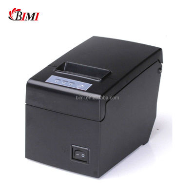 Imprimante de reçus thermiques Bimi compacte de 58 mm POS avec adaptateur intégré en noir et blanc