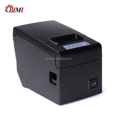 Imprimante de reçus thermiques Bimi compacte de 58 mm POS avec adaptateur intégré en noir et blanc