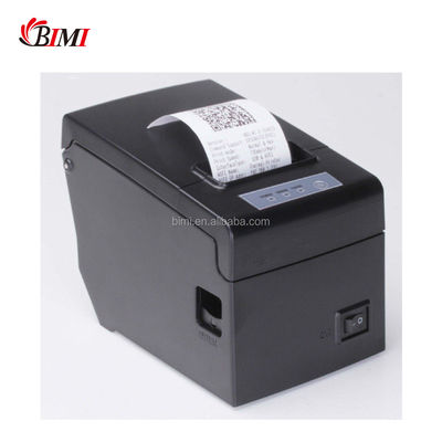 Imprimante de reçus thermiques Bimi compacte de 58 mm POS avec adaptateur intégré en noir et blanc