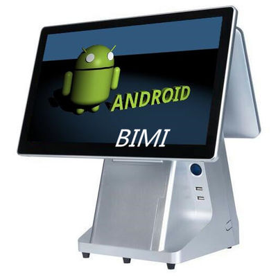 Utilisateur convivial 15.6'' Machine de point de vente à double écran avec Android OS et imprimante intégrée