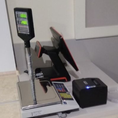 Windows 7/10 OS I5 15 pouces tout en un écran tactile POS PC/ TPV Système Noir