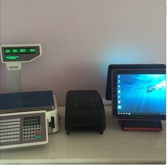 Windows 7/10 OS I5 15 pouces tout en un écran tactile POS PC/ TPV Système Noir