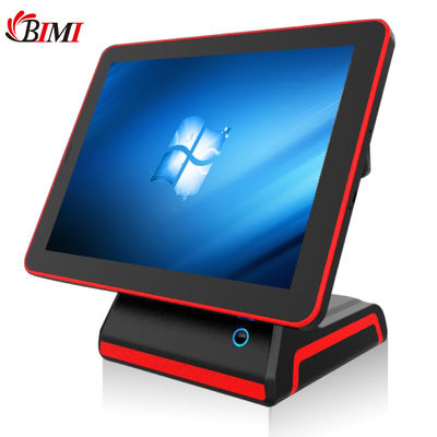 Solution POS à double écran tactile de 15 pouces avec écran plat et écran principal