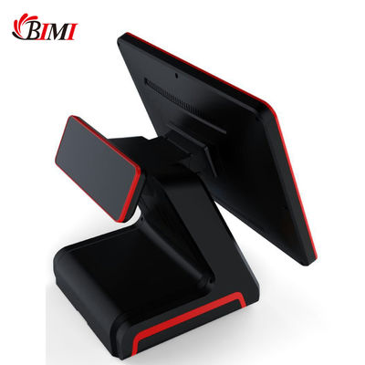 Solution POS à double écran tactile de 15 pouces avec écran plat et écran principal
