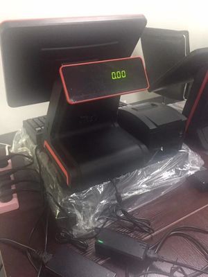 Transactions B2B avec un système de point de vente de 15 pouces avec double écran tactile et affichage