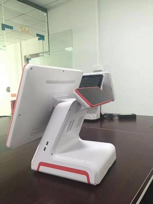 Transactions B2B avec un système de point de vente de 15 pouces avec double écran tactile et affichage