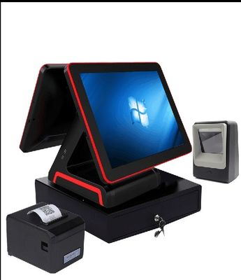 Système d'exploitation Windows tout en un terminal POS avec écran tactile capacitif de 15 pouces